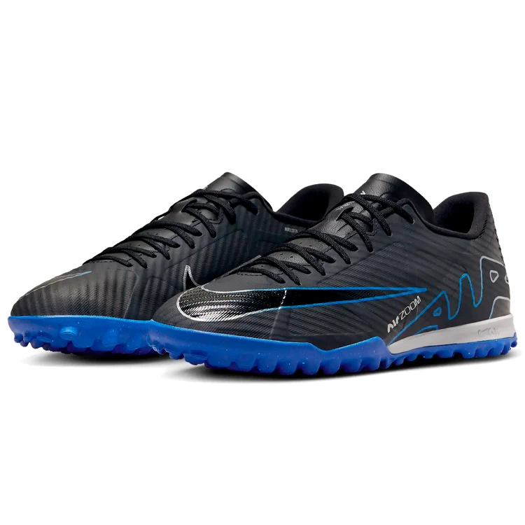 Ghete pentu fotbal Nike M ZOOM VAPOR 15 ACADEMY TF pt Barbati / 39 / Negru-albastru inchis photo 5